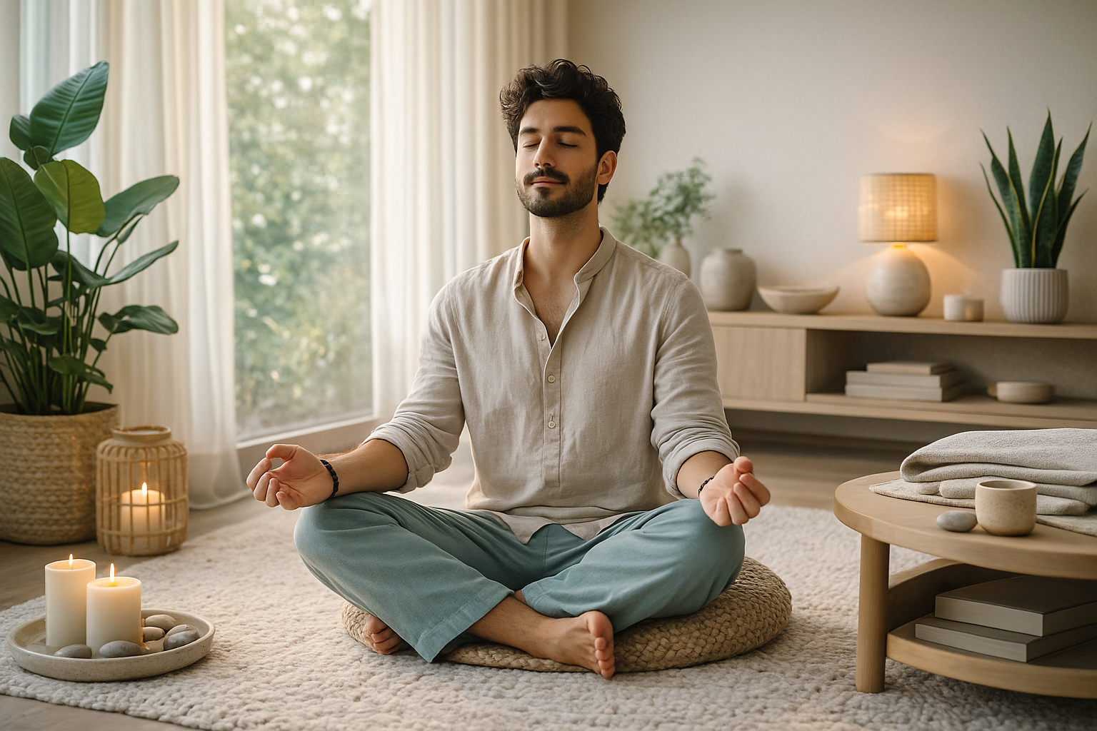 Huzurlu meditasyon deneyimi